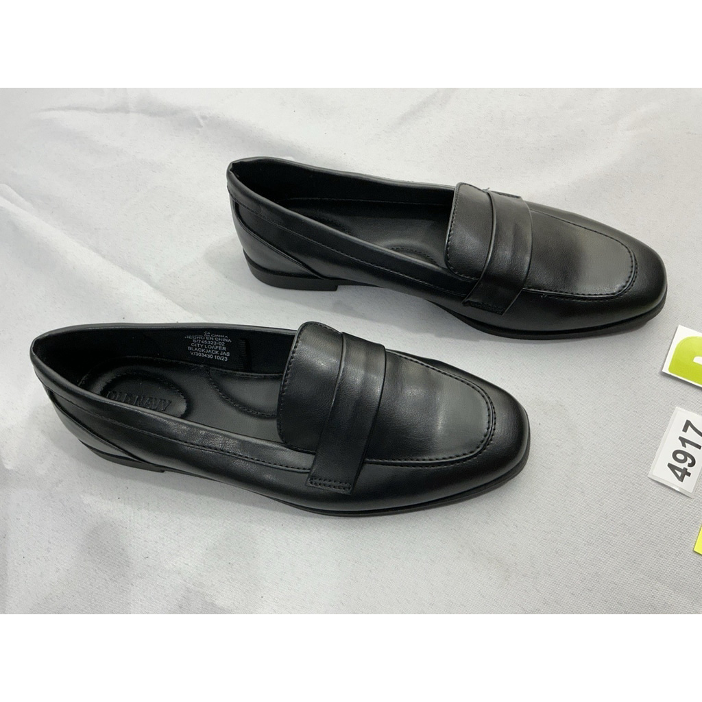 Womans Old Navy Black Jack Jas Slip On City Loafers 7 Black